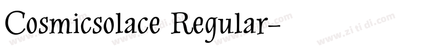 Cosmicsolace Regular字体转换